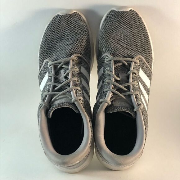 Adidas cloudfoam womens mesh running shoes lace up sneakers gray white size 7.5 - Picture 3 of 8